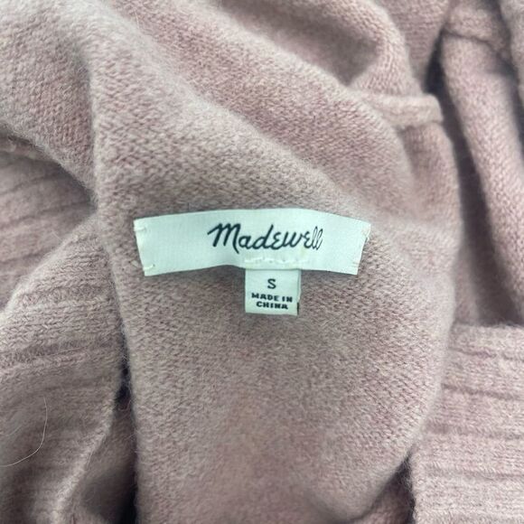 Madewell Glenmoor pink mock neck sweater wool alpaca small - Picture 12 of 16